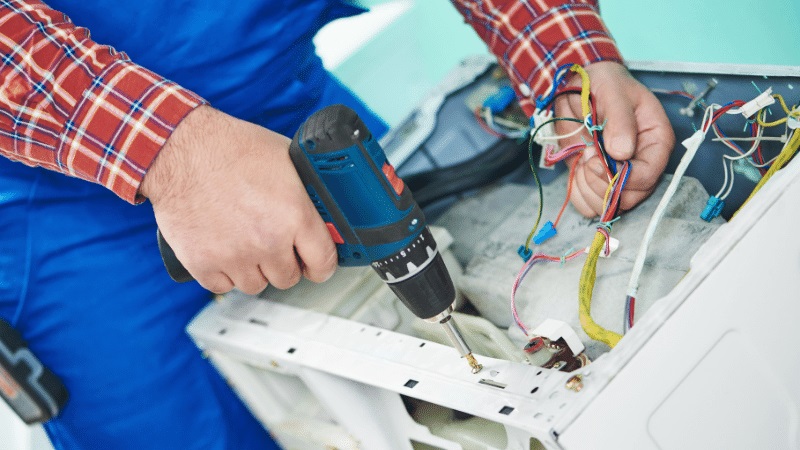 Sarıgöl Baykan Baykan çamaşır makinesi kart tamiri – Su almama arızası orijinal parça ile giderildi. - Teknik servis örneği